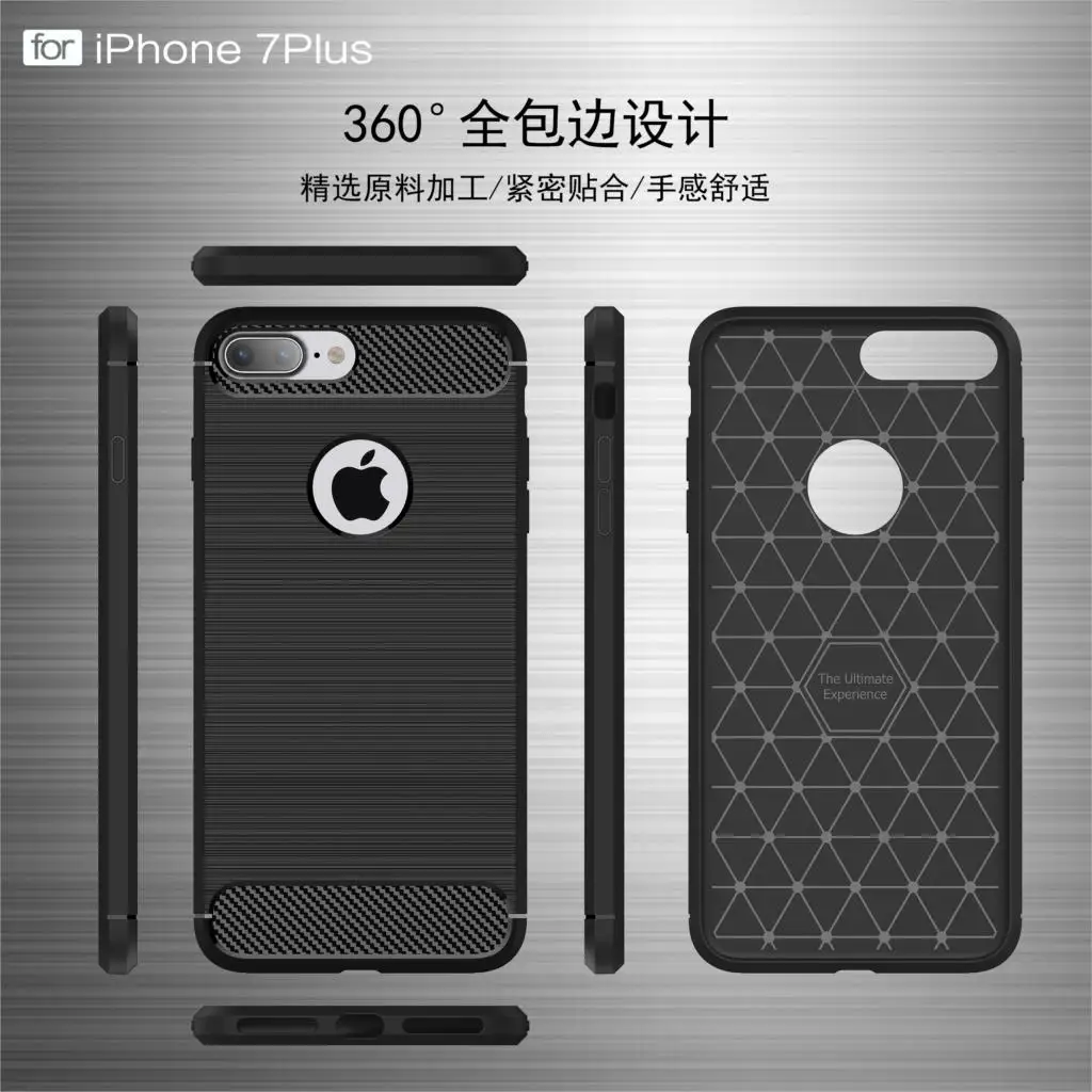 Чехол Youthsay для Apple iPhone 7 мягкий чехол из ТПУ и углеродного волокна телефона 4 7"|case