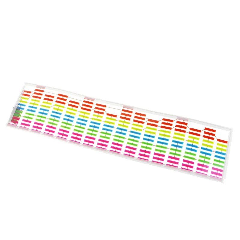 Cool Car Sticker Music Rhythm LED Flash Light Lamp EL Sheet Sound Activated Equalizer Cold Tablets Decoration | Автомобили и