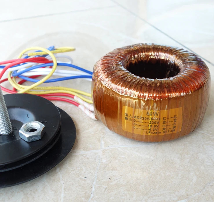 

Quality 50VA Toroidal Power Transformer Mains Transformer For Tube Preamp Headphone Amplifier,AC 220V/12.6/6.3V Output