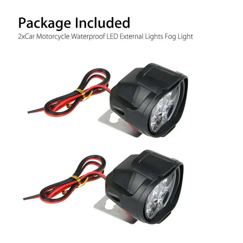 2 шт. 6Led мотоциклетный Точечный светильник головной для вождения противотуманная