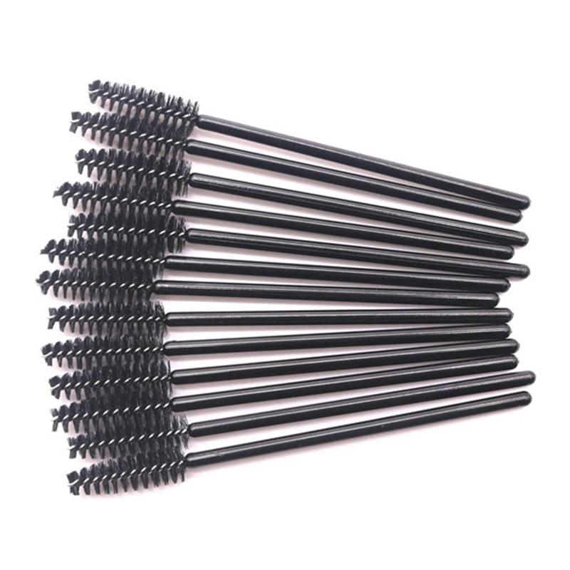 100 шт./лот Кисть для макияжа из синтетического волокна одноразовая кисть ресниц