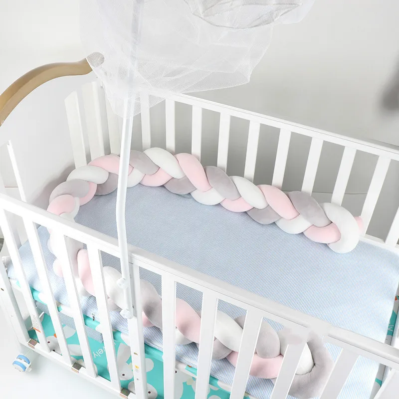 Детская кроватка бампер в кроватку Тур де ЛИТ Bebe Tresse новорожденная Детская кровать бампер узел/протектор плюшевый узел детская кроватка бампер подушка
