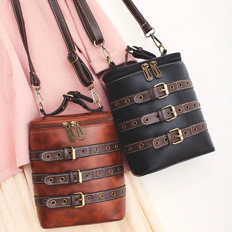 Новая Ретро женская сумка-подушка сумка известный бренд в форме бочонка через