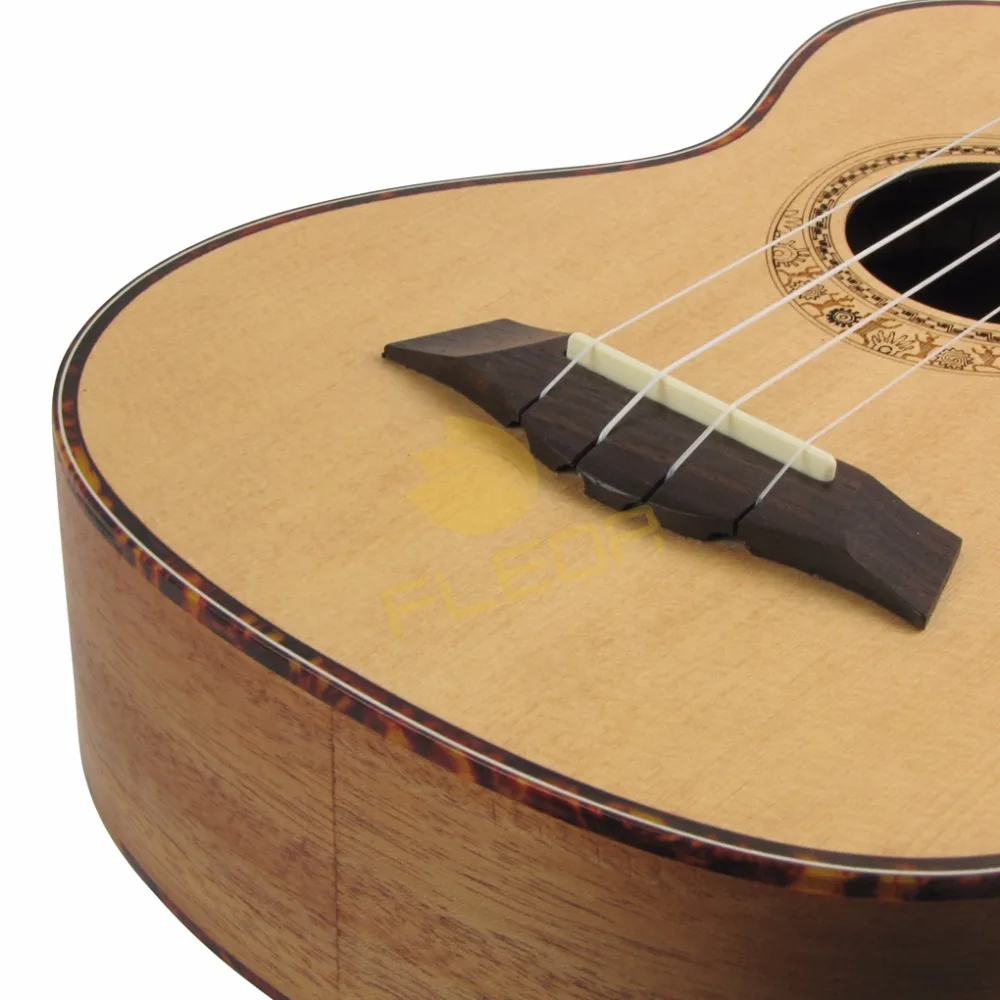 23 26 дюймов концертный Тенор укулеле ель 4 струны Гавайские гитары и сумка тюнер