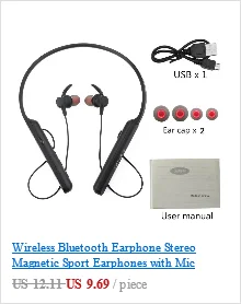 Беспроводные Bluetooth наушники, висящие на шее, свободные руки, спортивные наушники с шумоподавлением, стерео Магнитная гарнитура с микрофоном