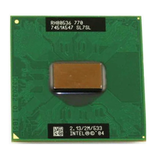 Бесплатная доставка процессор для ноутбука Pentium M 770 2 Мб кэш памяти/2 13 ГГц/533 PM770