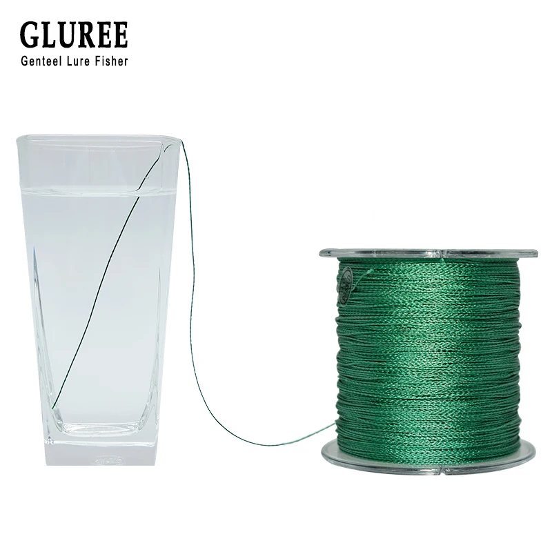 Gluree 500M547Yards 4 стоит PE плетеная леска 100% ПЭ Multifilament лески Супер сильный высокое