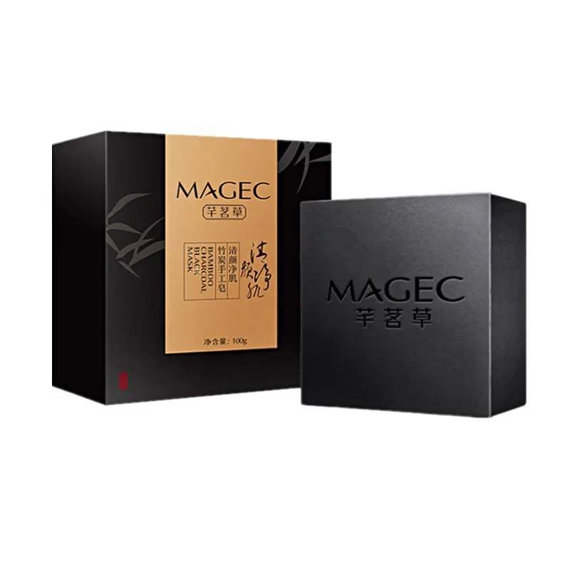 Мыло ручной работы с бамбуковым углем для ухода за кожей лица контроль жирности