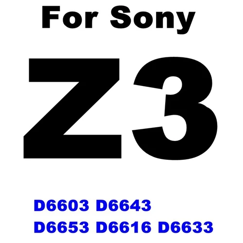 For Sony Z3 Закаленное стекло 9H HD для sony Xperia Z Z1 Z2 Z3 Z3+ Z4 Compact Z5 Plus M2 M4 Aqua, защитная пленка, чехол - Цвет: For Sony Z3