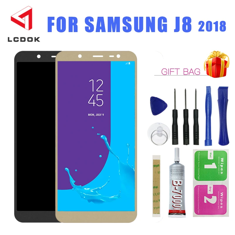 ЖК дисплей для samsung Galaxy J8 2018 J800 J800FN J810 J810F Регулируемая яркость кодирующий