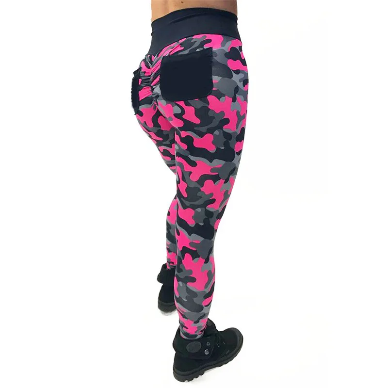 NORMOV Sexy High Waist Leggings Women Workout Camouflage Printed Leggins Female Fitness Clothing Push Up Pants Femme Gotico | Женская