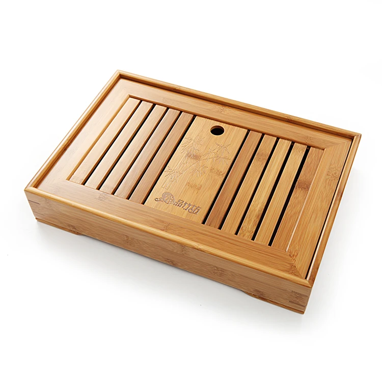 

3 Kind Tray Optional Slatted Box Tea Serving Bamboo Tray Bamboo Tea Table chinese tea set bamboo water tea tray