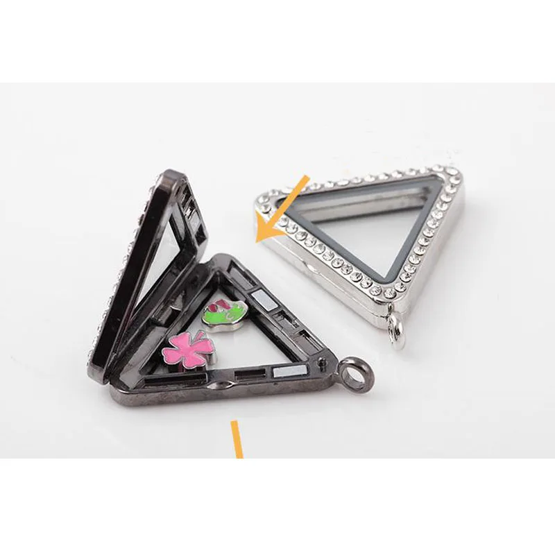 Горного хрусталя плавающий медальон для шармов с магнитом стеклянный кулон 4