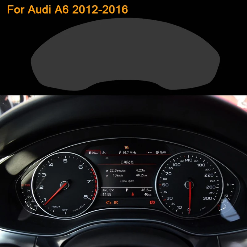 Стайлинг автомобиля QCBXYYXH Защитная ПЭТ пленка для приборной панели Audi A6 2012-2016