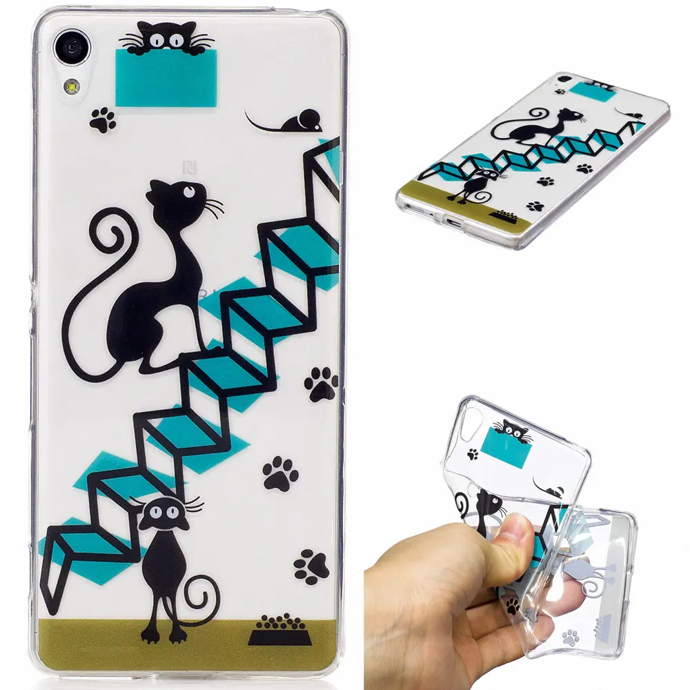 Fitted Case for Sony Xperia XA Dual F3111 F3112 F3116 TPU Cat Phone Soft Silicone XperiaXA F 3111 3112 3116 Cases |
