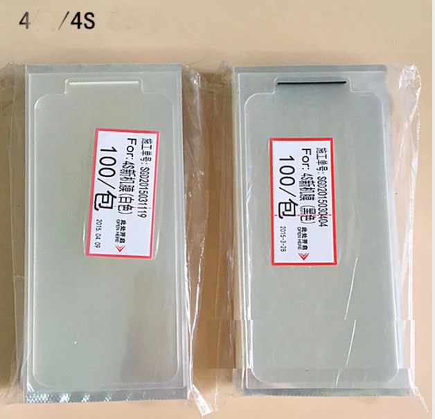 6 шт. защитная пленка Заводская пленка для iPhone 11 pro XS XR XS max 4 4S 5 5S 5c 6 6s 6p 7 8 plus Защитная пленка для экрана белая черная