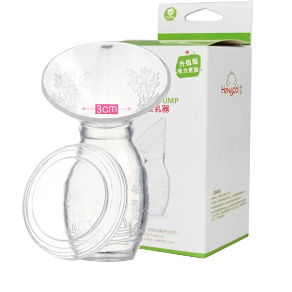 Extractor de leche materna Manual, bomba de silicona de correcci&oacute;n autom&aacute;tica, USB, PP, sin BPA-0