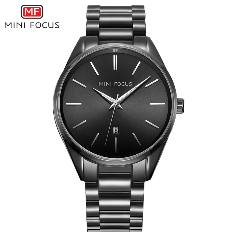 

MINIFOCUS Top Luxury Brand Analog Sports Wristwatch Current Date Men's Quartz Clock Steel Business Watch For Male Reloj Hombre