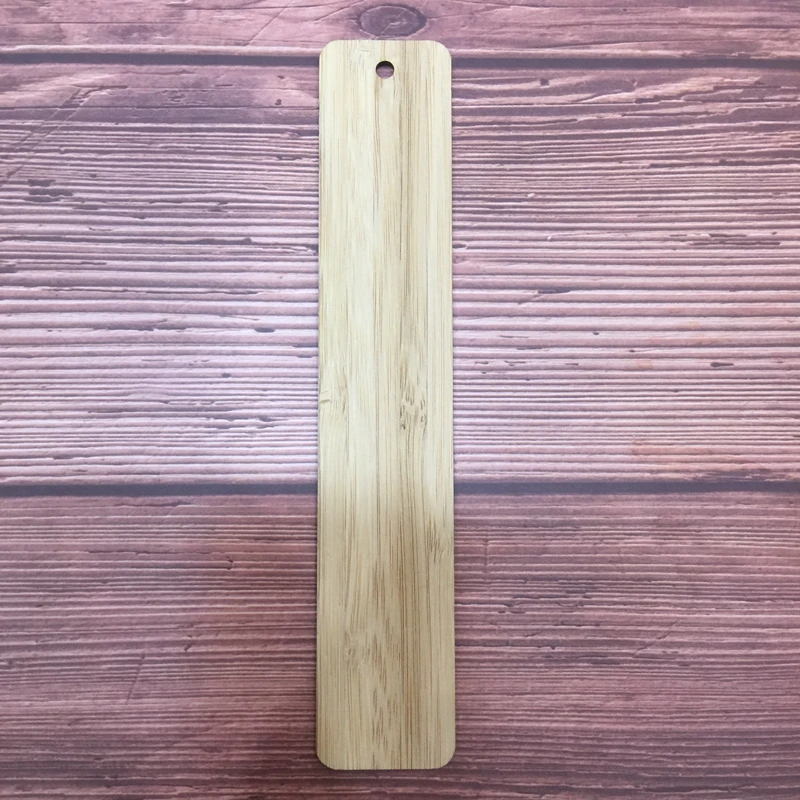 

10pcs natural custom wooden bookmark wood sign 16x3cm