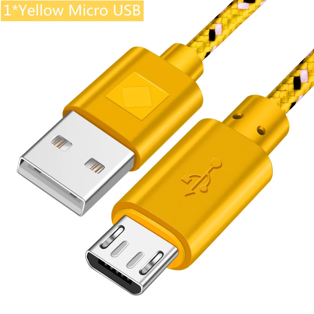 Кабель Micro usb type-C ROMICHW 1 м 2 м 3 м нейлоновый кабель для быстрой зарядки для samsung Xiaomi huawei LG Android Micro usb type-C USB шнур