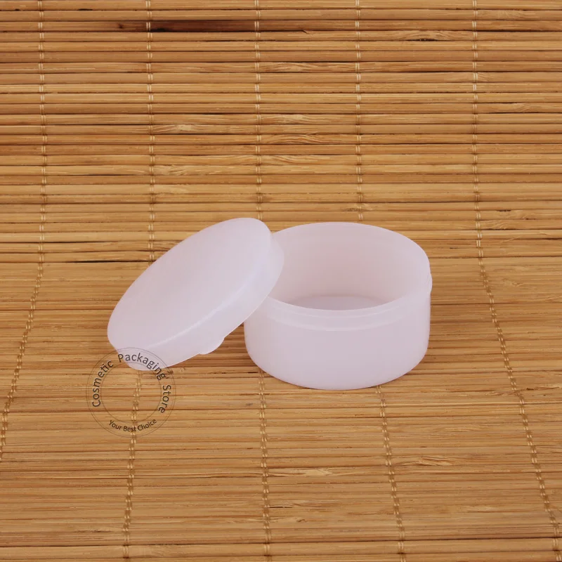 30pcs/Lot Promotion 30g Plastic PE Cream Jar Empty 30ml Women Cosmetic Vial Sample Pot White Cap Small Refillable | Красота и