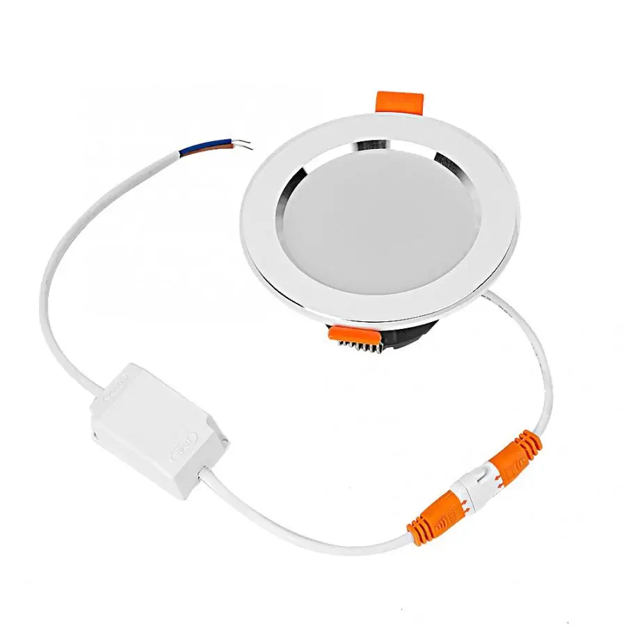 Интеллектуальный светильник 7 Вт RGB+ W Smart wifi светодиодный светильник голосовое приложение управление AC85-265V серебряное кольцо