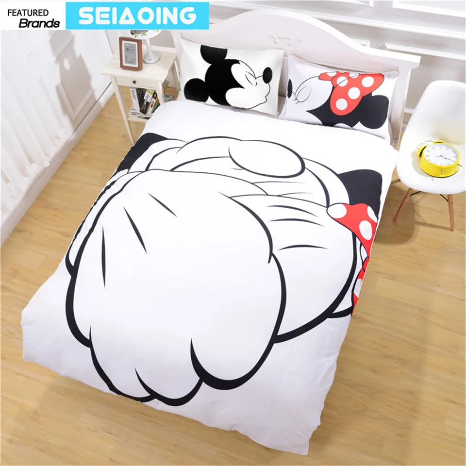 Комплект постельного белья с Микки Маусом и Минни Маус для хорошего друга 3
