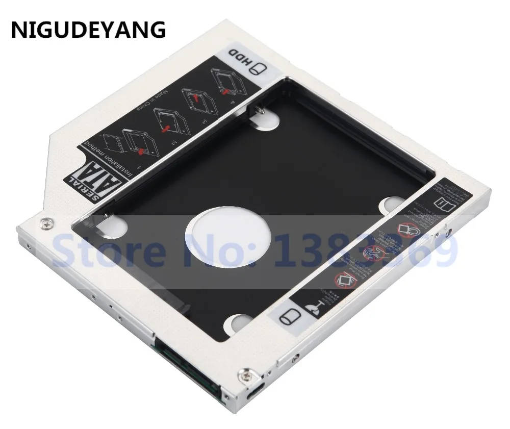 NIGUDEYANG 2nd SATA HD HDD SSD жесткий диск Caddy адаптер для Dell Inspiron 14 3442 UJ8C2 GU90N | Компьютеры и