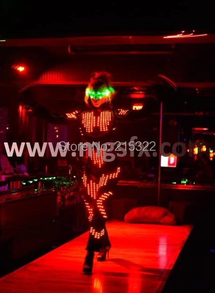 LED танцевальный костюм/LED платье/LED костюмы/LED костюм для женщин | Тематическая