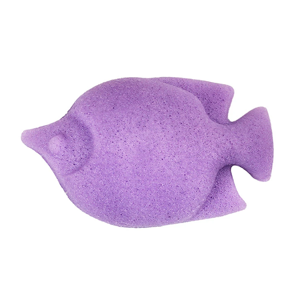 Натуральная губка Konjac в форме рыбы для очищения лица Губка отшелушивания