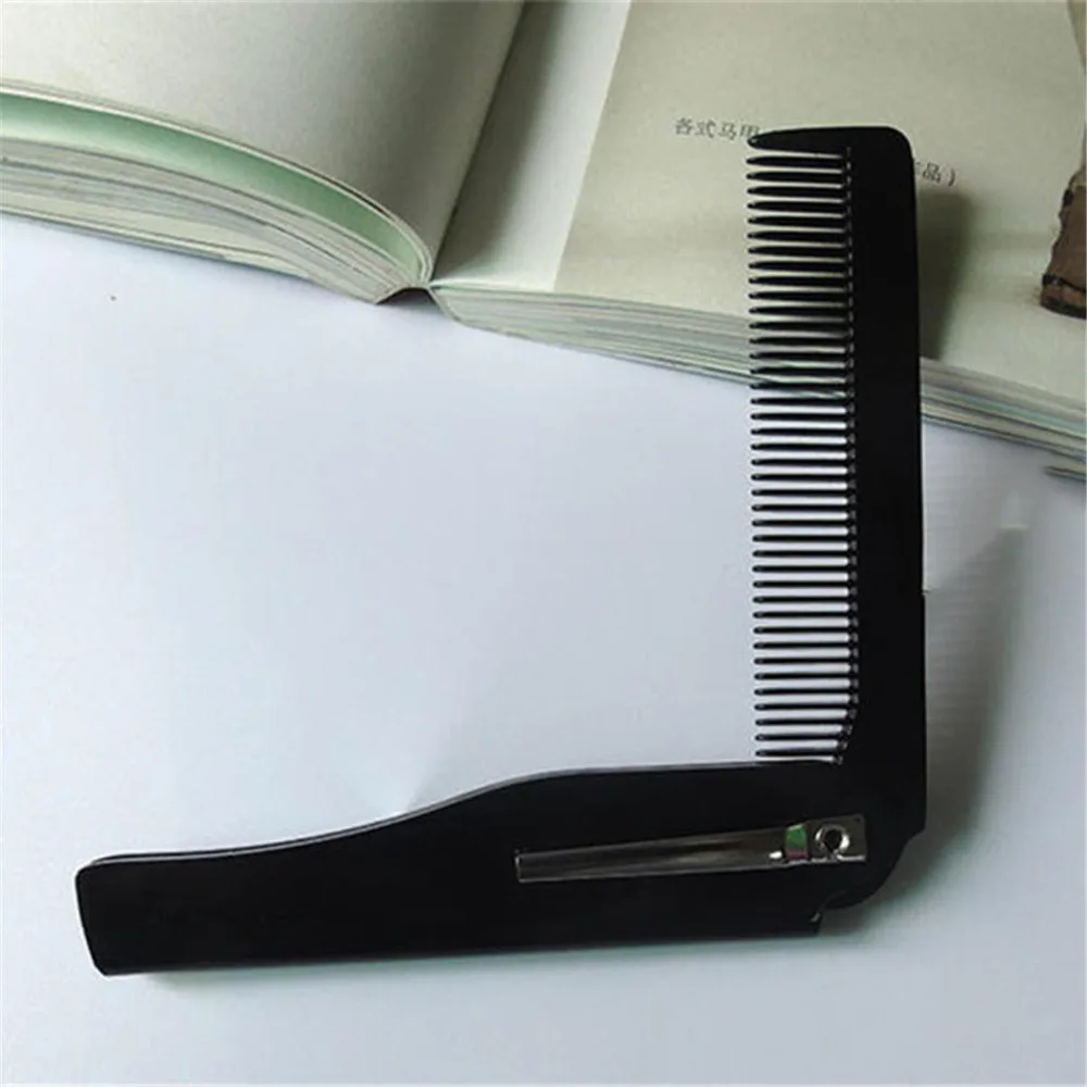 2 вида цветов Портативная Складная расческа для волос парикмахерская усов и