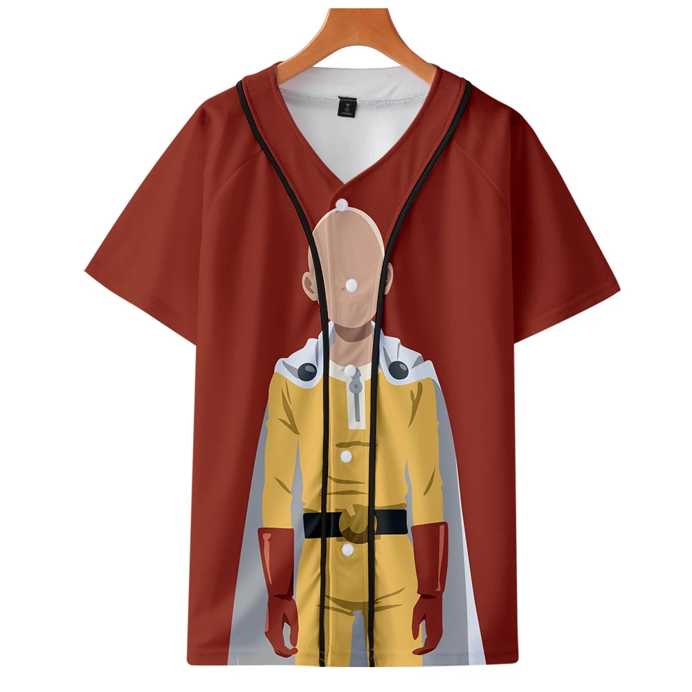 Аниме рубашка One Punch Man сезон 2 Harajuku Японская уличная одежда бейсбол 3d футболки