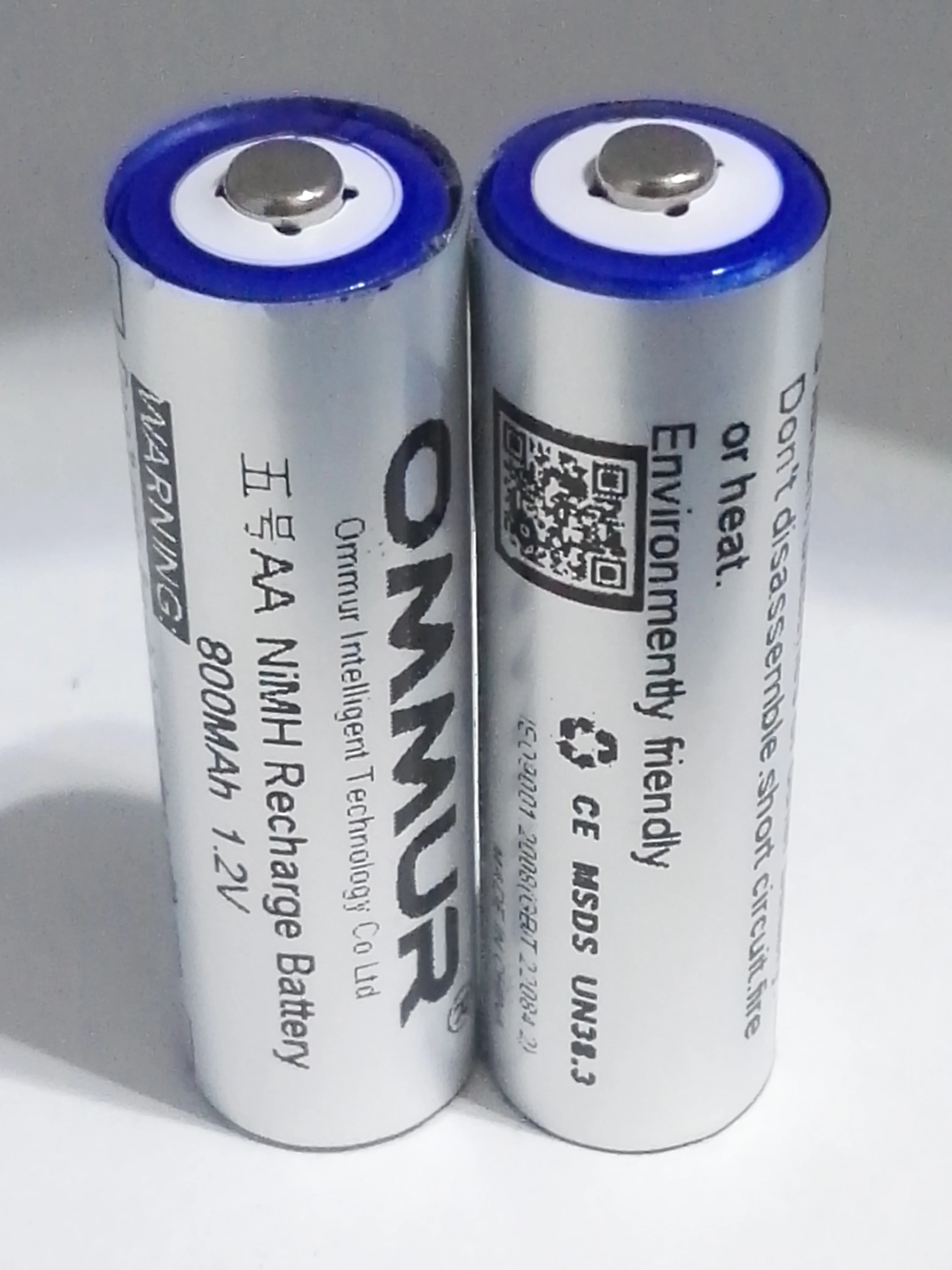 OMMUR AA 1,2 V 800mAh NiMH аккумулятор Перезаряжаемый для фонарика налобный фонарь электронная игрушка