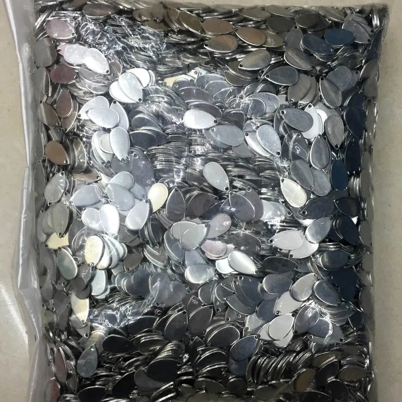 500 шт. diy пустые штамповочные бирки сердца капли круглые продолговатые