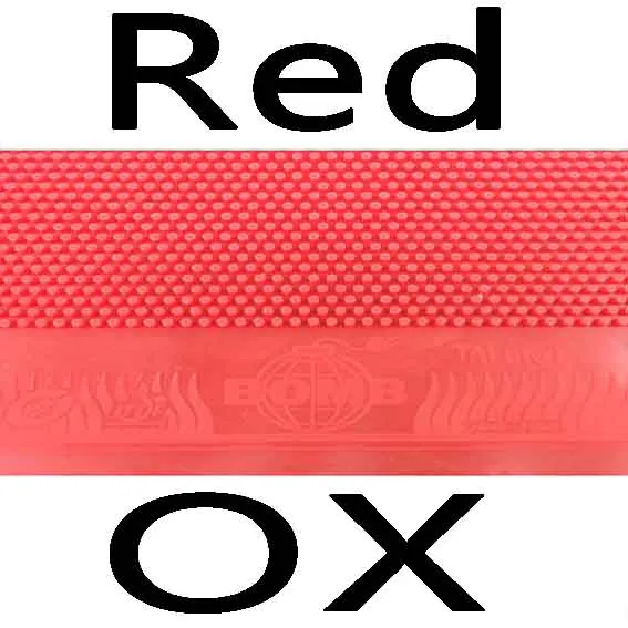 red ox Бомба Талант длинные пипсы из настольного тенниса/pingpong верхний лист резины без губки - Цвет: red ox