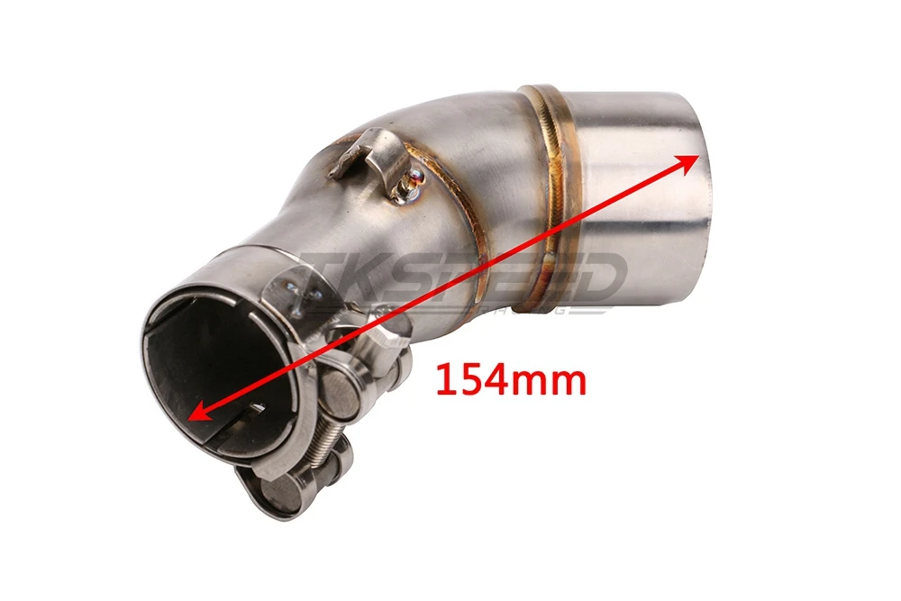 A middle connect for kawasaki Z250SL Motorcycle Exhaust Pipe Muffler Escape Connecting Pipe Front Link Pipe Moto Mid Pipe