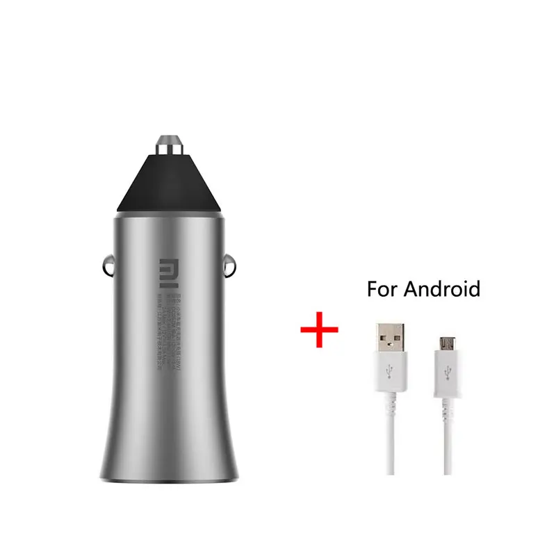 Xiaomi Dual USB Автомобильное зарядное устройство usb 5 В/3.6A вольт Quick Charge металлический совместимый для Samsung для Iphone - Тип штекера: Италия (IT)