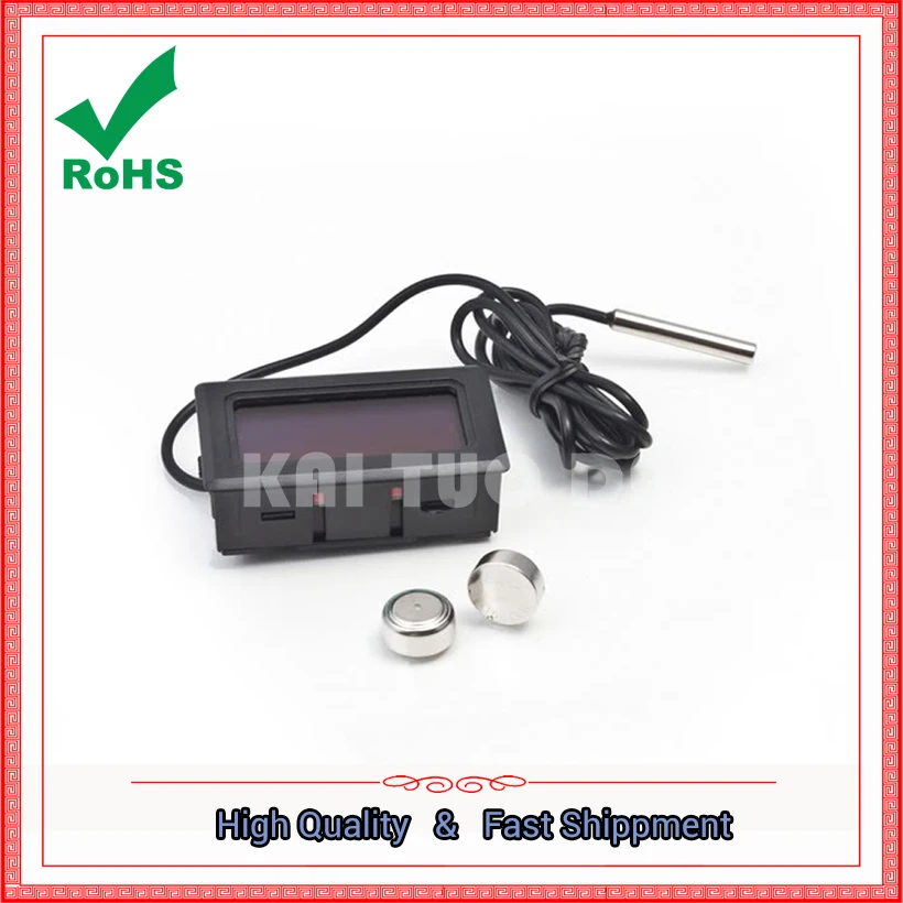 Цифровой термометр с водонепроницаемым датчиком для измерения температуры в