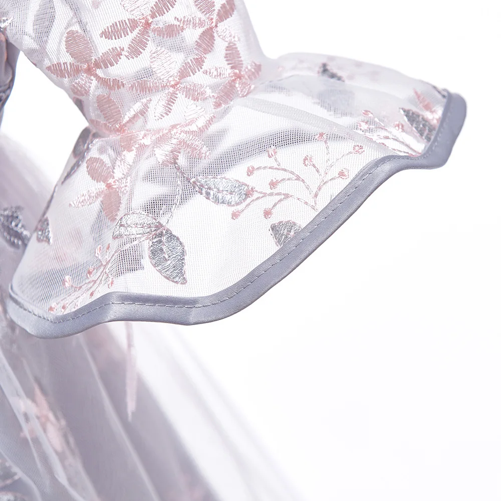 Платье для маленьких девочек 2020 летние платья детей с кружевной отделкой