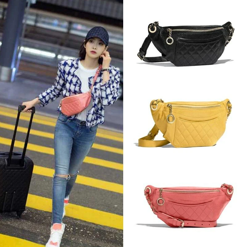 Дизайнер Новый сумки для женщин поясная сумка круглый Элитный бренд кожа груди