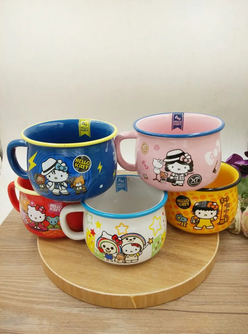 Милая керамика чаша чашка hello kitty мультфильм весело кофейная офис семья высокой