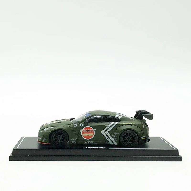 1: 64 литья под давлением сплав металла Nissan Gtr-lb Япония Бог войны широкая