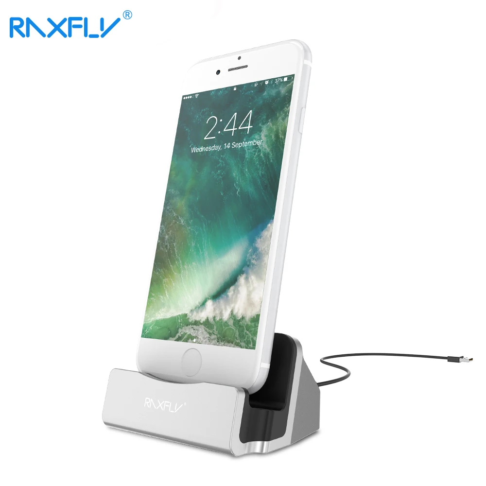 RAXFLY настольная зарядная подставка держатель база для iPhone 7 6S 6 Plus 5 5S SE Зарядное