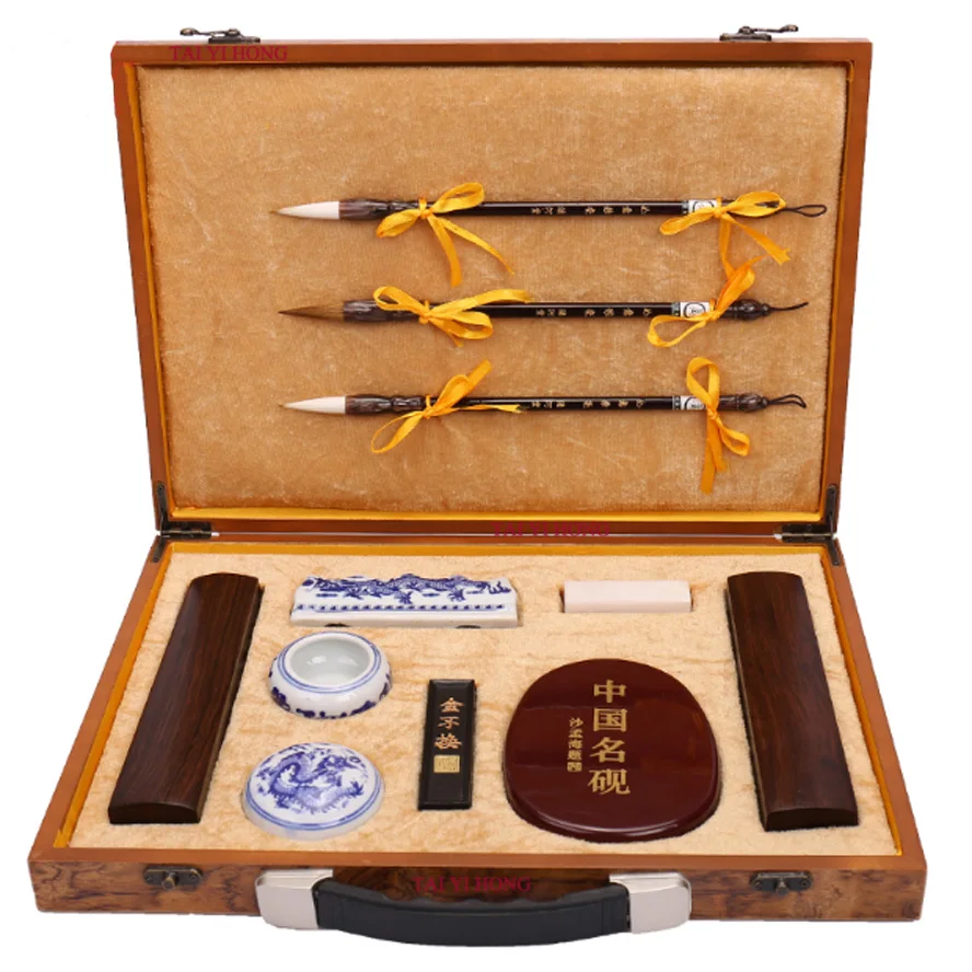Кисти для китайской каллиграфии the Four Treasure of школьные палочки чернил