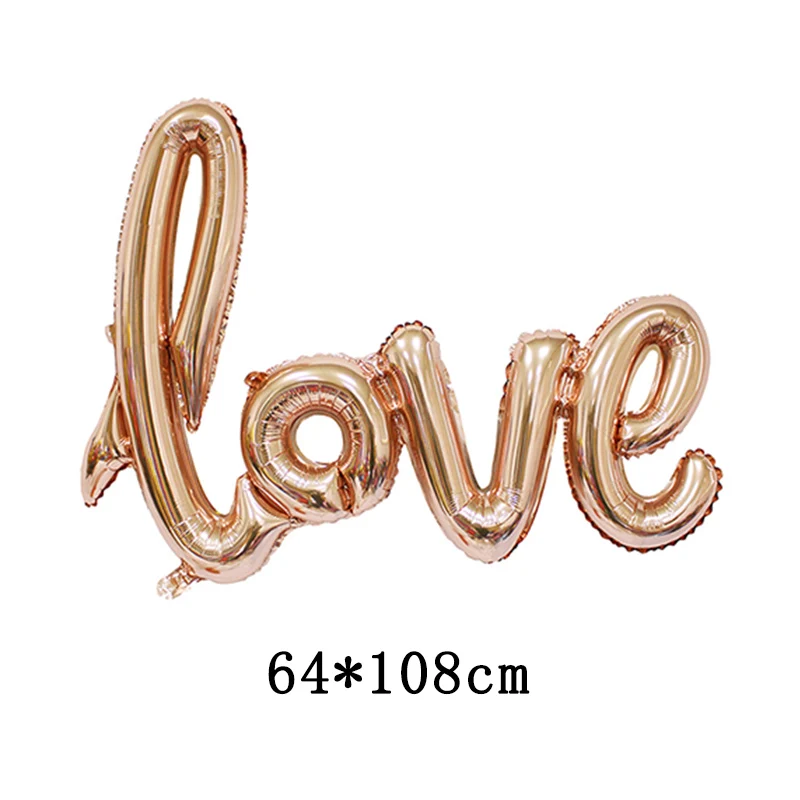big love X1pcs Лента из фольги розового золота 5 мм* 10 м, веревка для воздушных шаров на свадьбу, день рождения, вечеринку, инструмент для воздушных шаров, лента для завивки, рулон воздушных шаров - Цвет: big love X1pcs