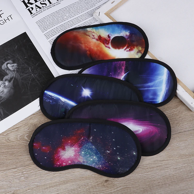 

Hot 1 Pcs Eye Mask 3D Milky Way Sleeping Eyeshade Cover Shade Eye Patch Travel