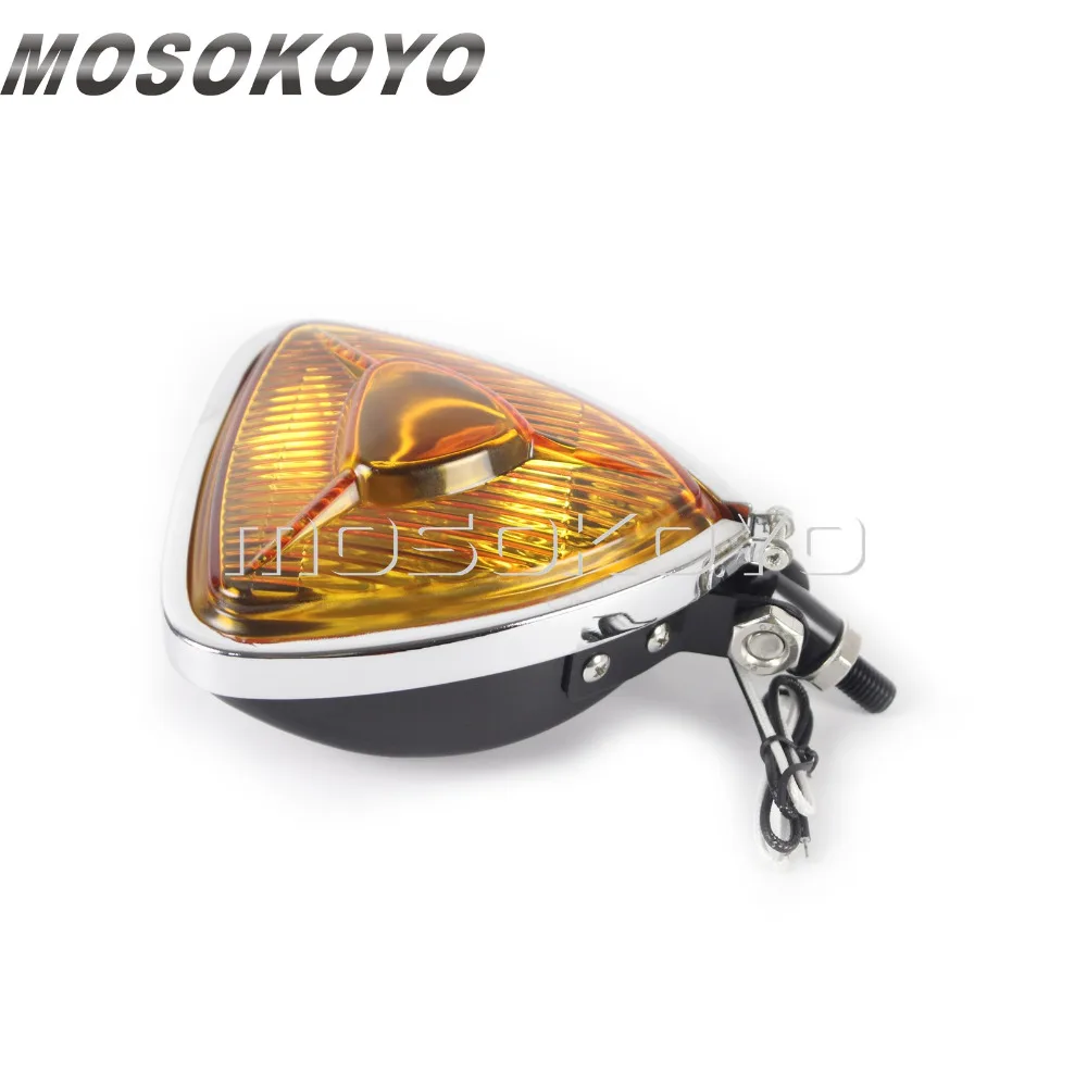 Черный мотоцикл H3 12V 55W треугольный светильник для кафе Harley Cruiser Scrambler| |