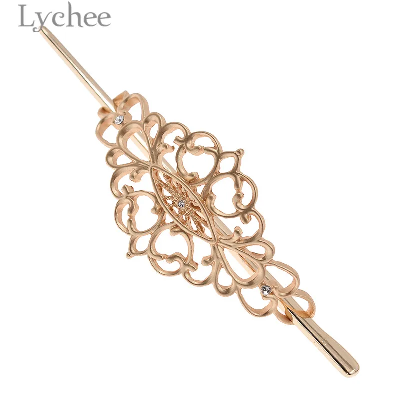 2 Lychee, винтажный сплав, японский стиль, полые женские палочки для волос шпильки, Ретро стиль, ручная работа, золотой цвет, женские палочки для волос, ювелирные изделия - Окраска металла: 2