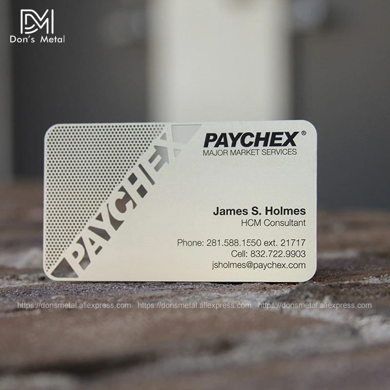 Cena Spersonalizowany Metalowy Na Kartę Ze Stali Nierdzewnej