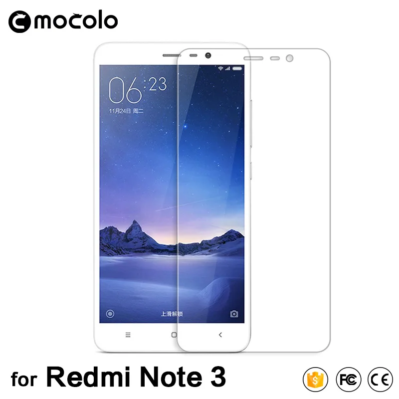 Защитная пленка Mocolo для Xiaomi Redmi Note 3 Hongmi Note3 из закаленного стекла 0,33 мм 2.5D с закругленными краями в розничной упаковке